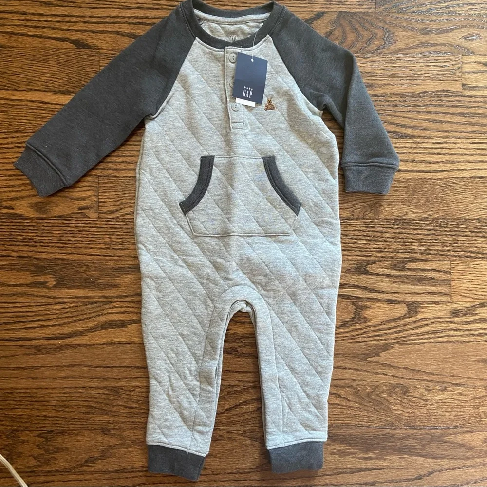 NWT Baby Gap Quilted Romper